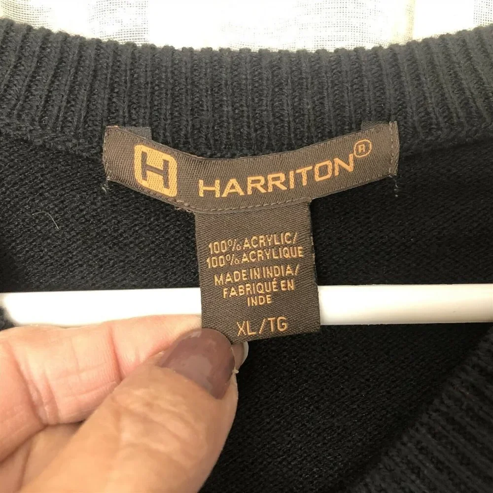Harriton mens sweater